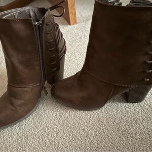 JC dark brown ankle boots. Very cute.